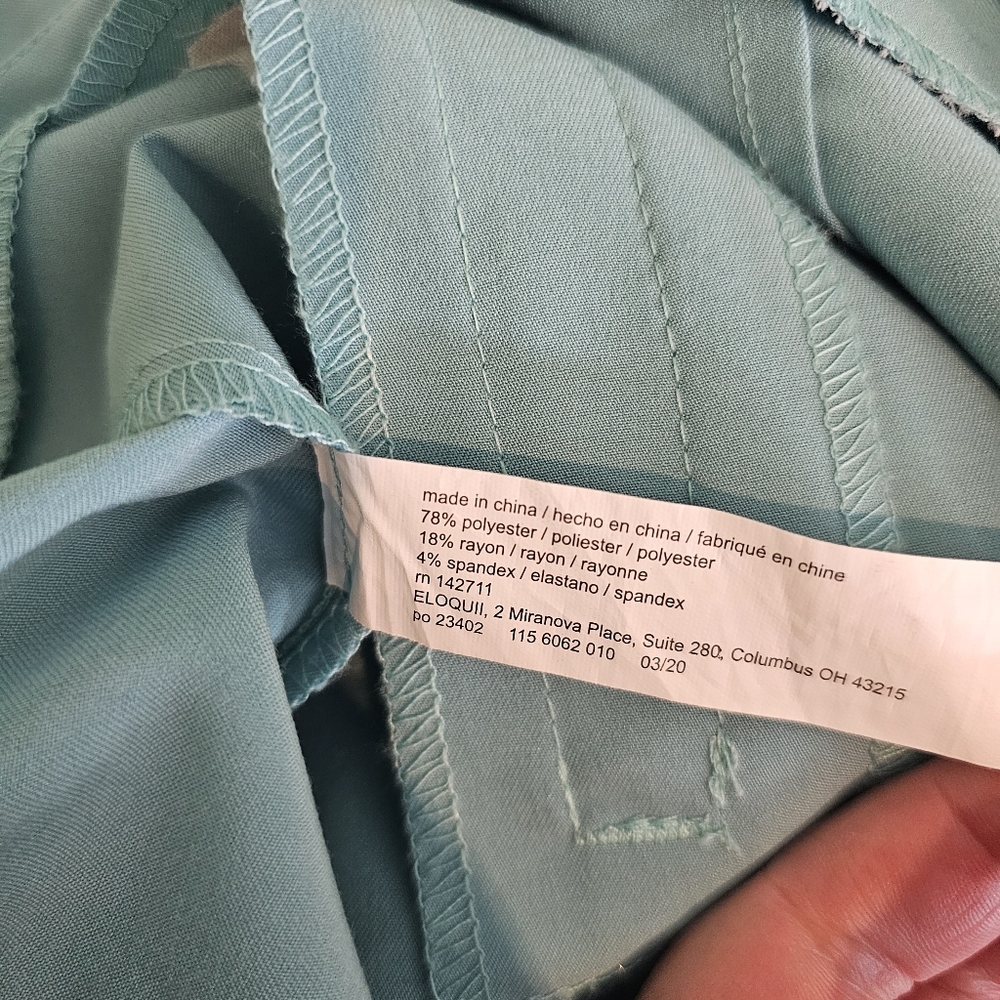 Eloquii Mint Hight Waist Taper Pants - Picture 7 of 8